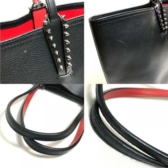 Christian Louboutin Black Tote with Stud Accents - Picture 9 of 11